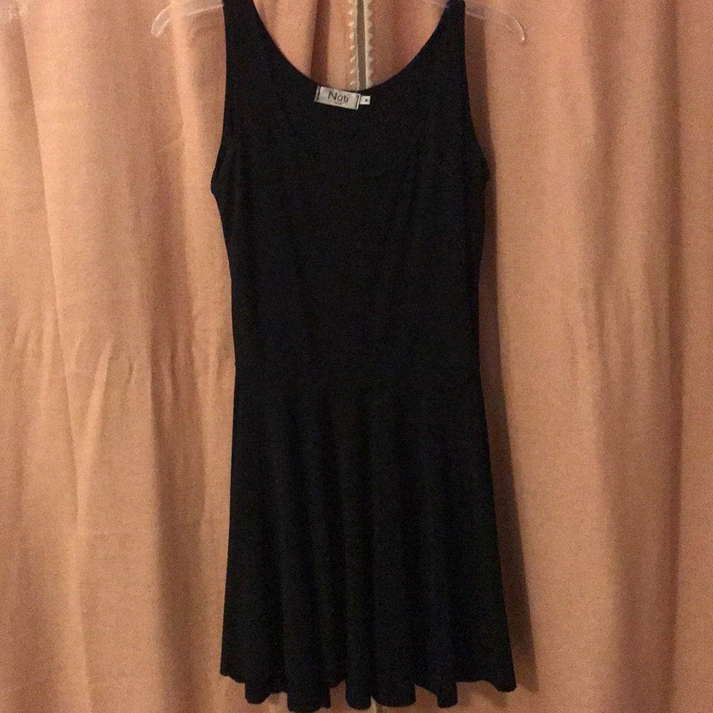 Nati black mini dress